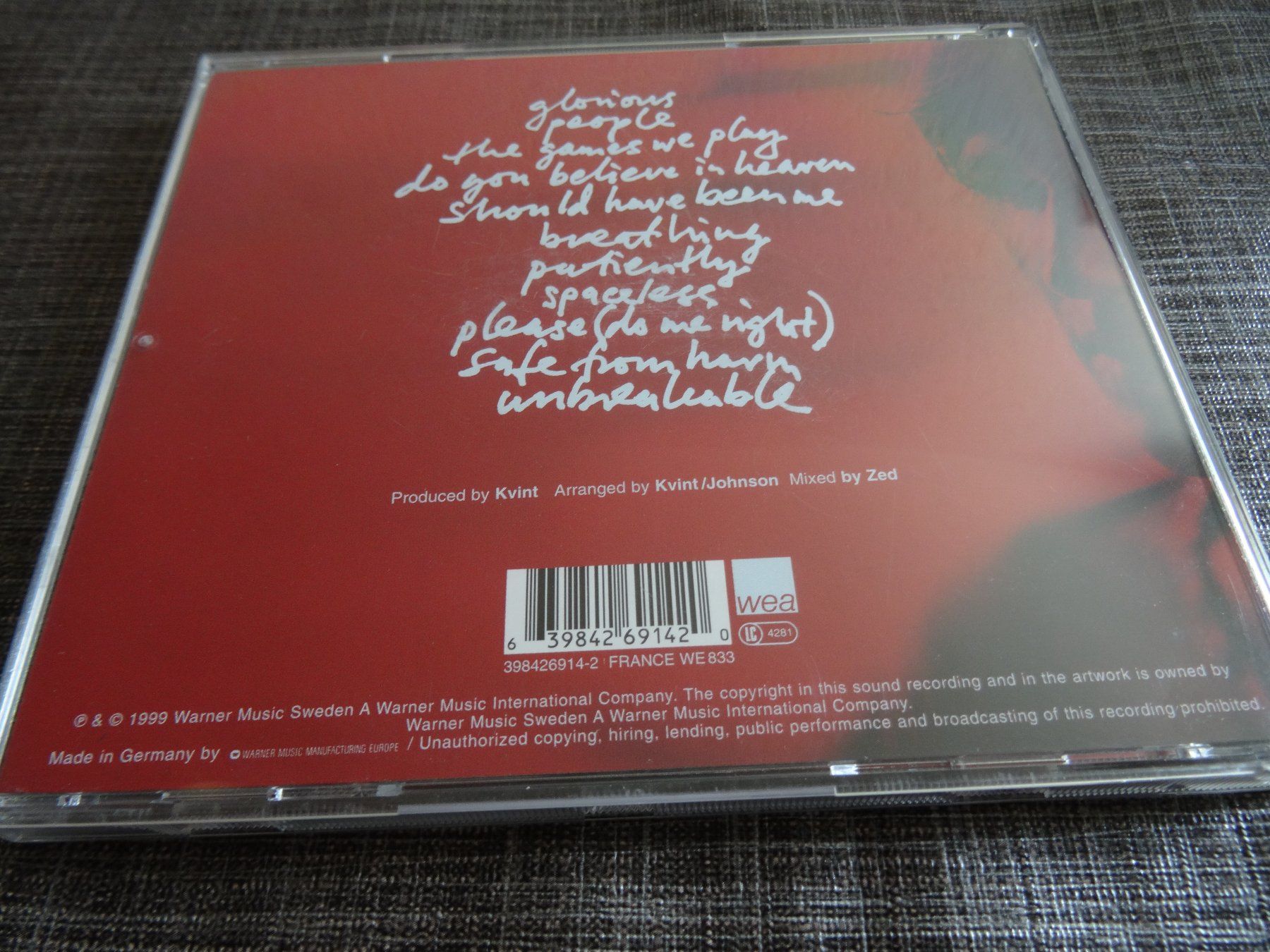 CDs: Andreas Johnson - Liebling CD – Gebraucht aus Olten von Disc-Ausverkauf 1