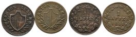Luzern Rappen 1846 zwei Varianten  /2555