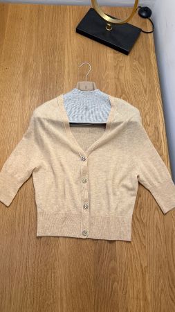 TORY BURCH Kaschmir Strickjacke TOP Wolle warm Cadigan fein