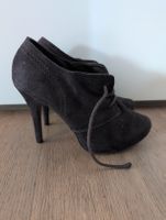Graceland Stiefeletten Gr. 37, Wildlederoptik, Braun Schwarz