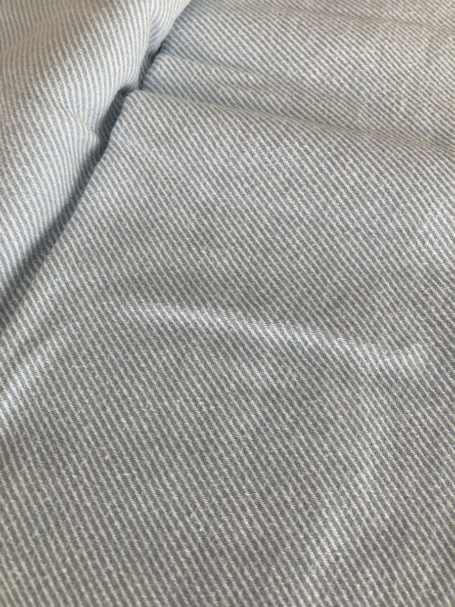 Coperte: Eskimo Kuscheldecke, hellblau gestreift, 130 x 160 cm – Usato da Zürich venduto da einefreude 1