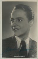 Hermann Braun (1918-1945) Schauspieler - sign. Foto