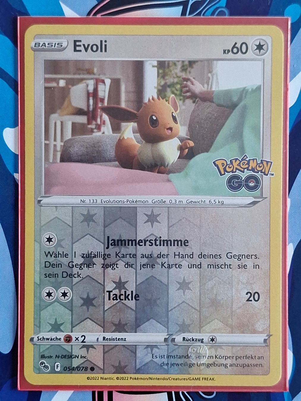 Pokémon Sammelbilder & Trading cards: Evoli - Reverse Holo Pokemon GO #Ord3 – Gebraucht aus Altstätten SG von GGsGameshop