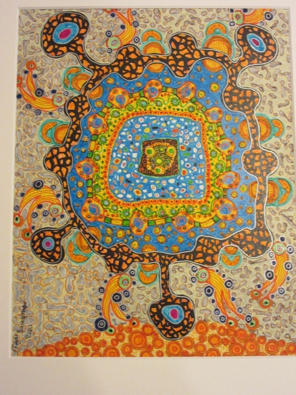 Poster & Bilder: EDGAR BALTENSPERGER ORIGINAL MISCHTECHNIK SIGNIERT DATIERT – Gebraucht aus Gersau von grafik-kunst 1