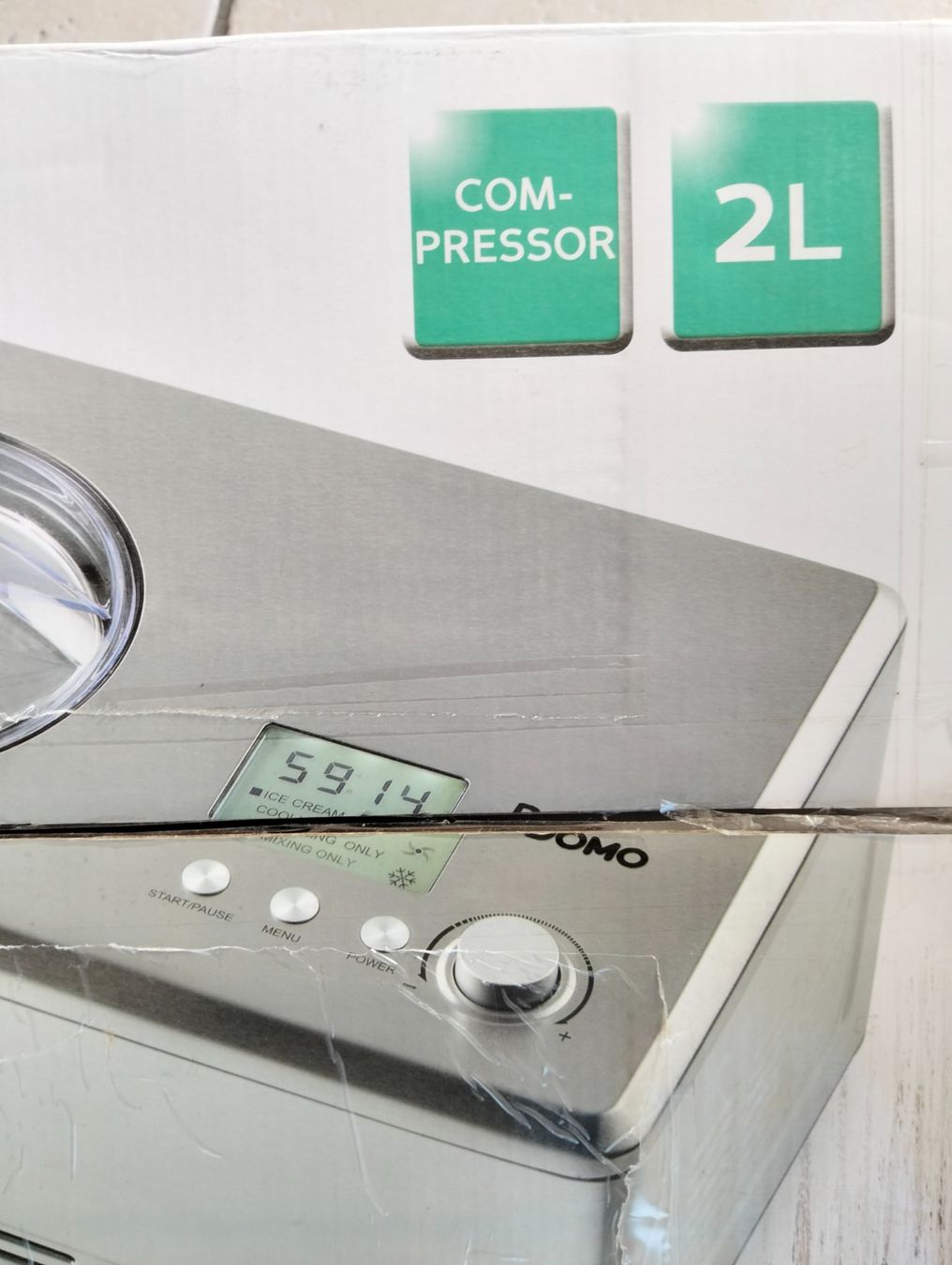 Elettrodomestici da cucina: DOMO Eiscreme Maker DO9201I 2L mit Kompressor – Usato da Zürich venduto da hippopotamo 2