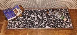 The antique table out of stone and wood  45CHF