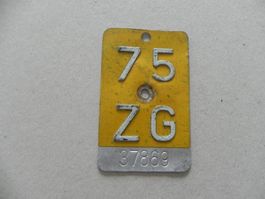 Töffli Nummer Puch Sachs75 ZG Mofa 1975 Zug E Bike Geschenk