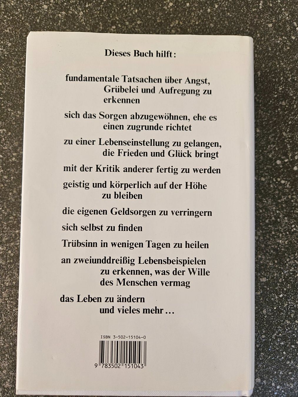 Bücher: Buch Sorge dich nicht - lebe – Gebraucht aus Möriken AG von pam66 2