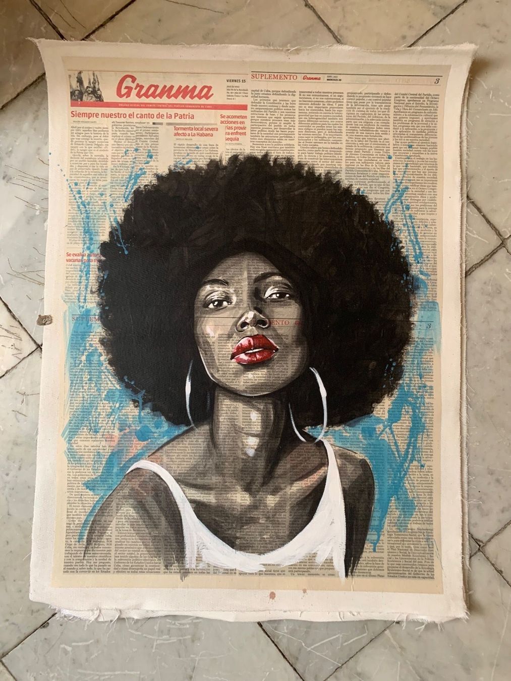 Poster & Bilder: Kuba Original Bild auf Leinwand – Gebraucht aus Bern von Artbrokerswitzerland 4