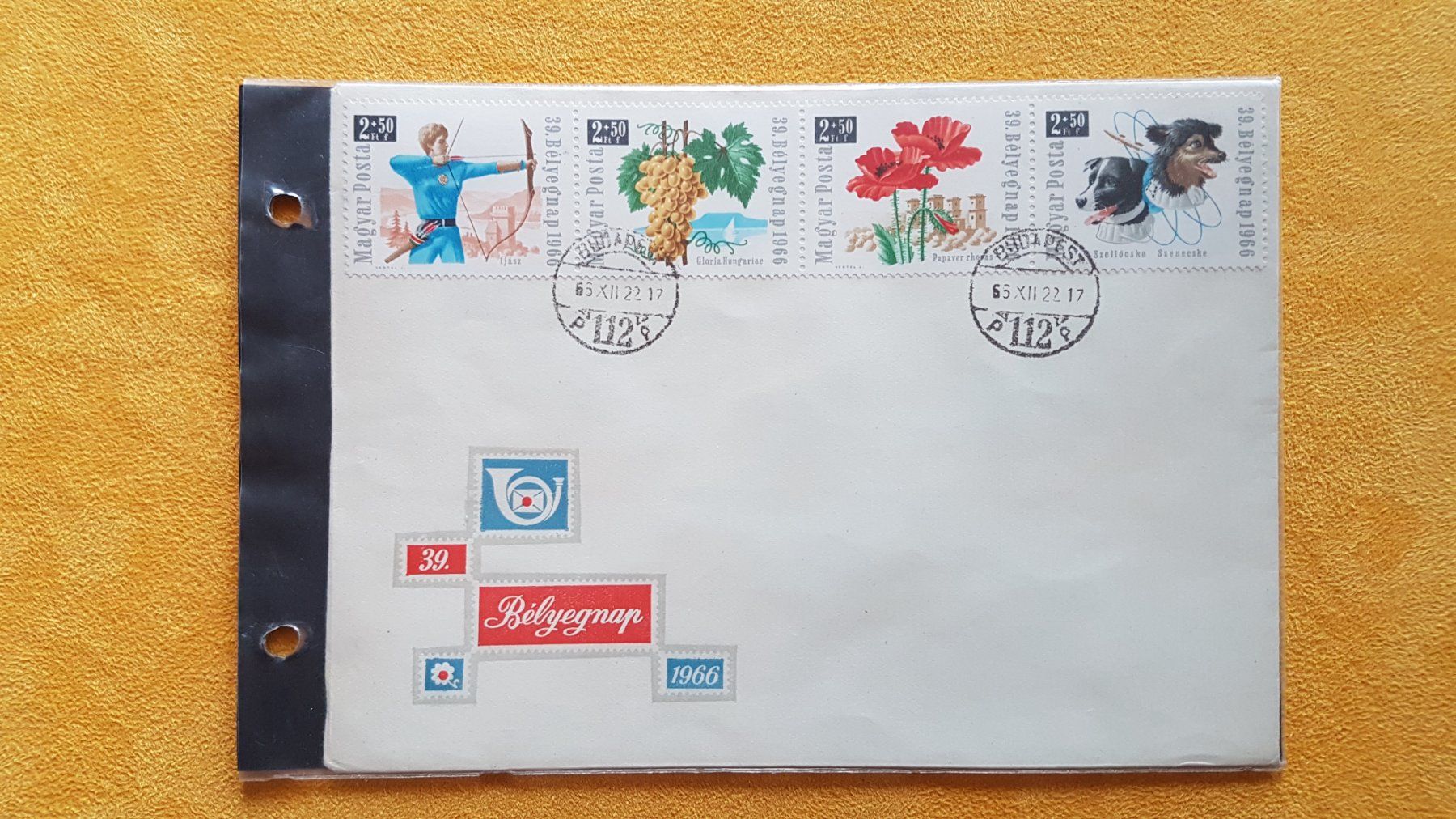Tutti i francobolli: FDC - 39. Belyegnap / Stempeltag Ungarn 1966 – Nuovo (secondo la descrizione) da Reinach BL venduto da Dexy62