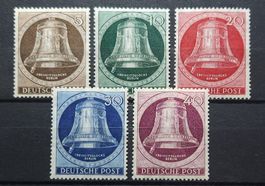 Freiheit Glocken Links Mi-Nr.75-79 Postfrisch Tadellos 100Fr