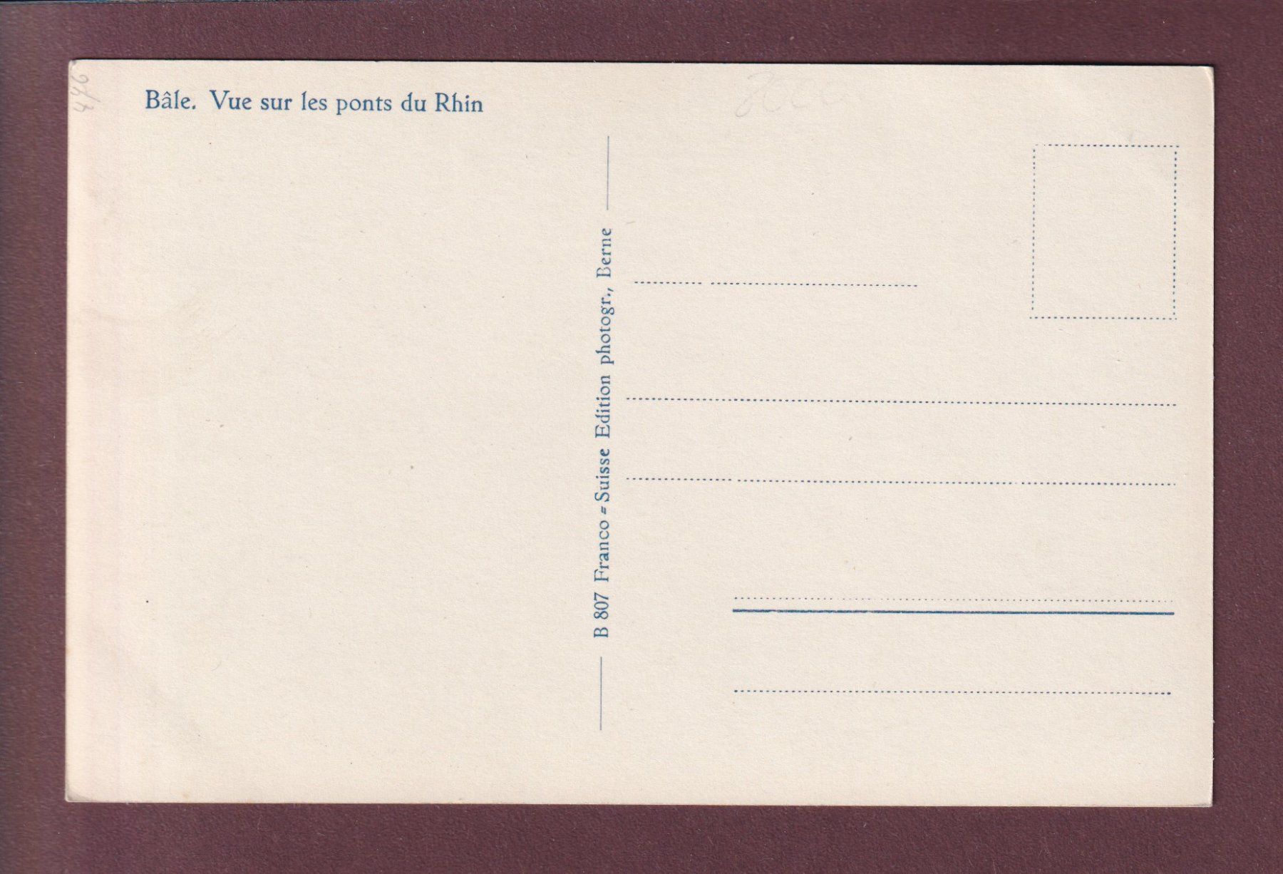 Cartoline postali: BASEL - Rheinbrücken – Usato da Pully venduto da nicecards 1