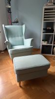 IKEA Strandmon Sessel mit Ottoman