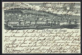 Mondschein-Lithographie La Chaux-de-Fond