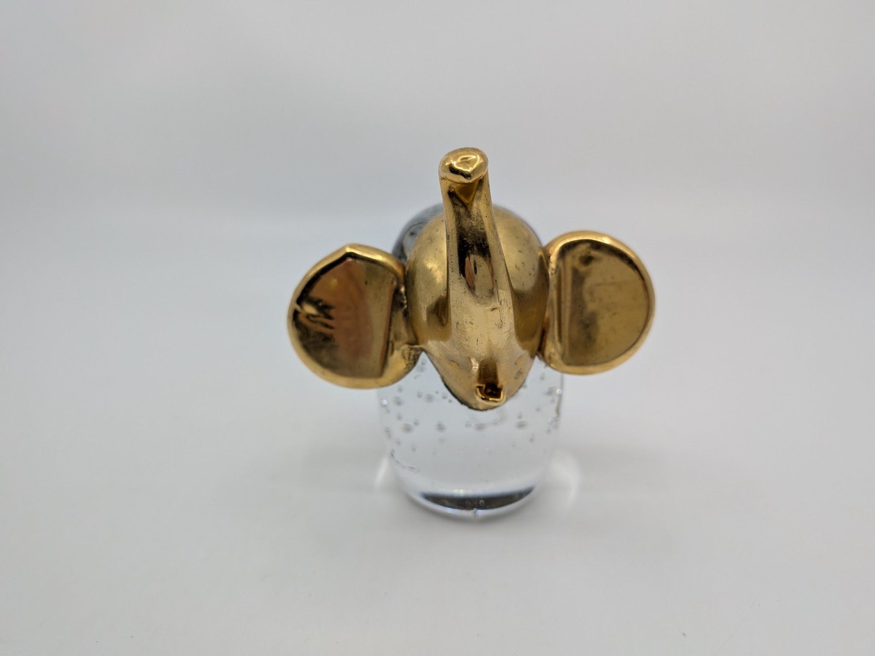 Statuette: Kleiner Elefant Glas und Messing – Usato da Emmen venduto da magelan 1