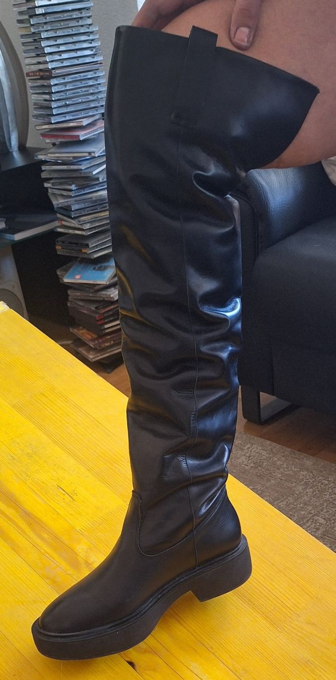 Mango Scarpe da donna: Cuissardes MANGO  cuir Leder 41 – Usato da Cressier NE venduto da JPF_boots 5