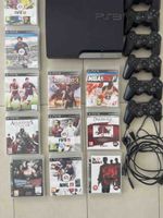 Playstation 3 Konsole mit 9 Spielen und Controllern
