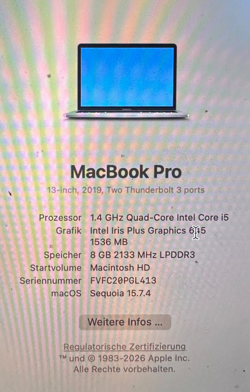 Apple Notebook: APPLE MacBook Pro Touch Bar 2019/20 13.3 512 GB – Usato da Maur venduto da magicshow 1