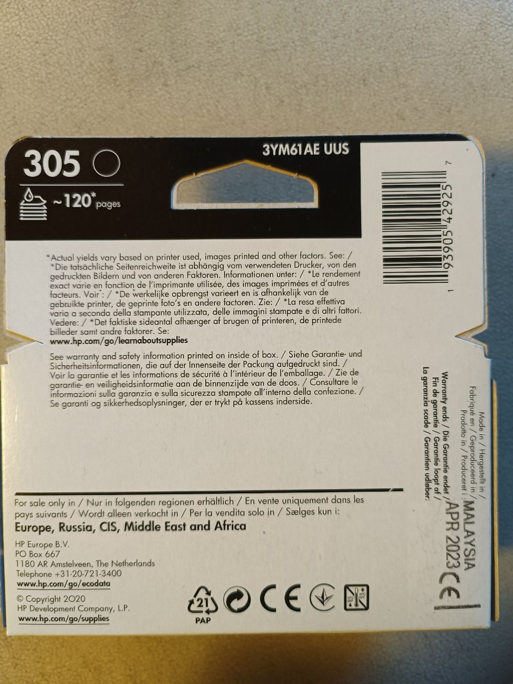 Cartucce per stampanti & toner: Druckerpatrone HP 304+305 – Nuovo e nell'imballaggio originale da Steffisburg venduto da zulg03 2