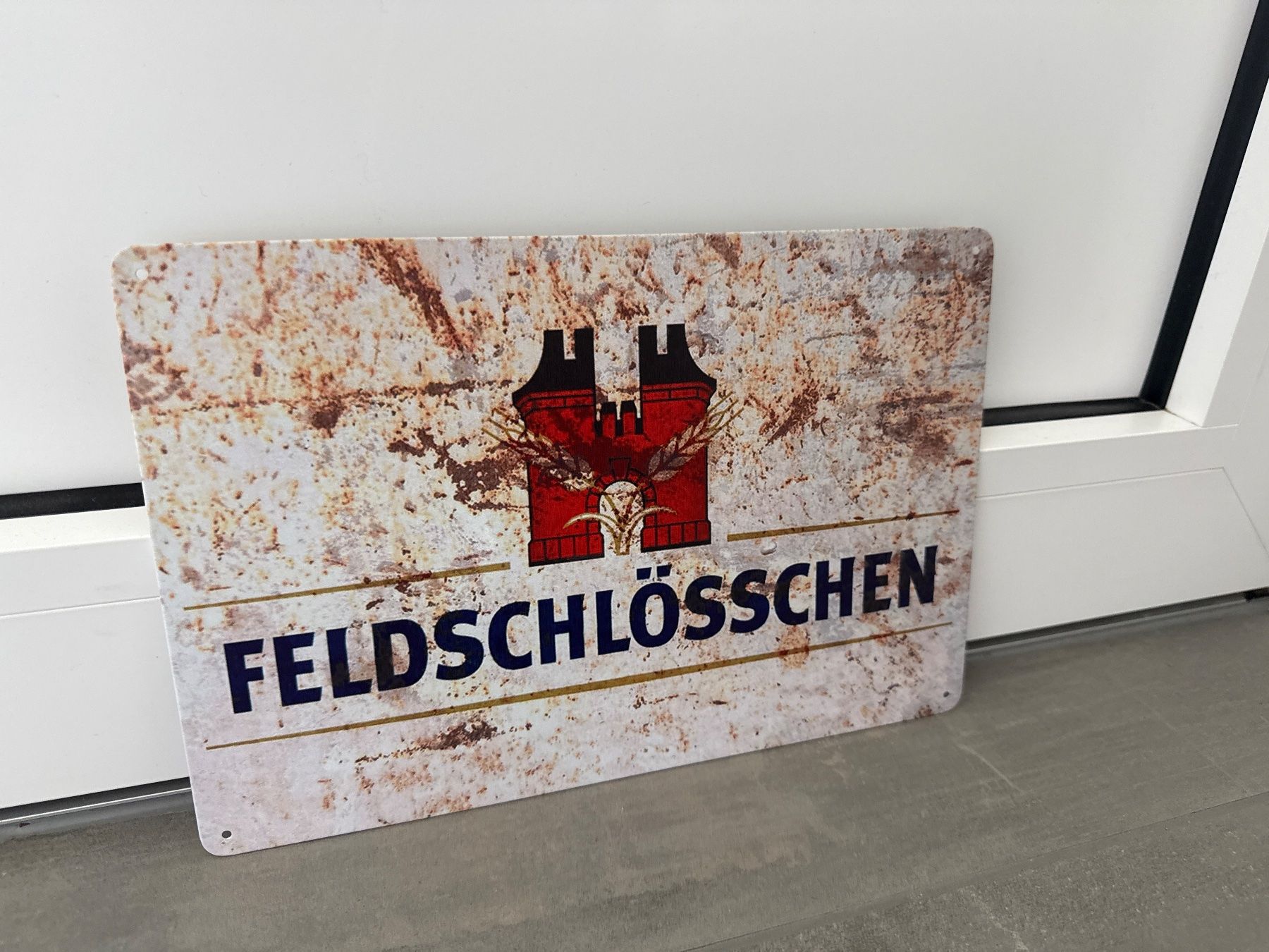 Feldschlösschen Schilder: FELDSCHLÖSSCHEN BIER Vintage Blechschild – Neu und originalverpackt aus Seon von Aaargauer01 1