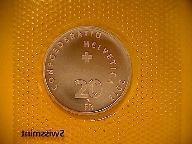 Tutti le monete: Gedenkmünze 20 Fr. - Schwingen - 2013 – Nuovo e nell'imballaggio originale da Buchs AG venduto da Ged8 1