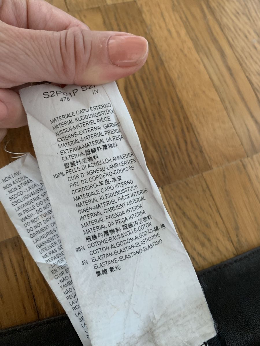 Pantaloni: Emporio armani lederhose lammleder – Usato da Zürich venduto da Nikuska32 2