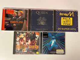 5x cd Queen / Boney M / Jamiroquai / Roxette