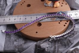 Amethyst     Armband 925 Silber  ca 19cm  Edel      ab 35.-