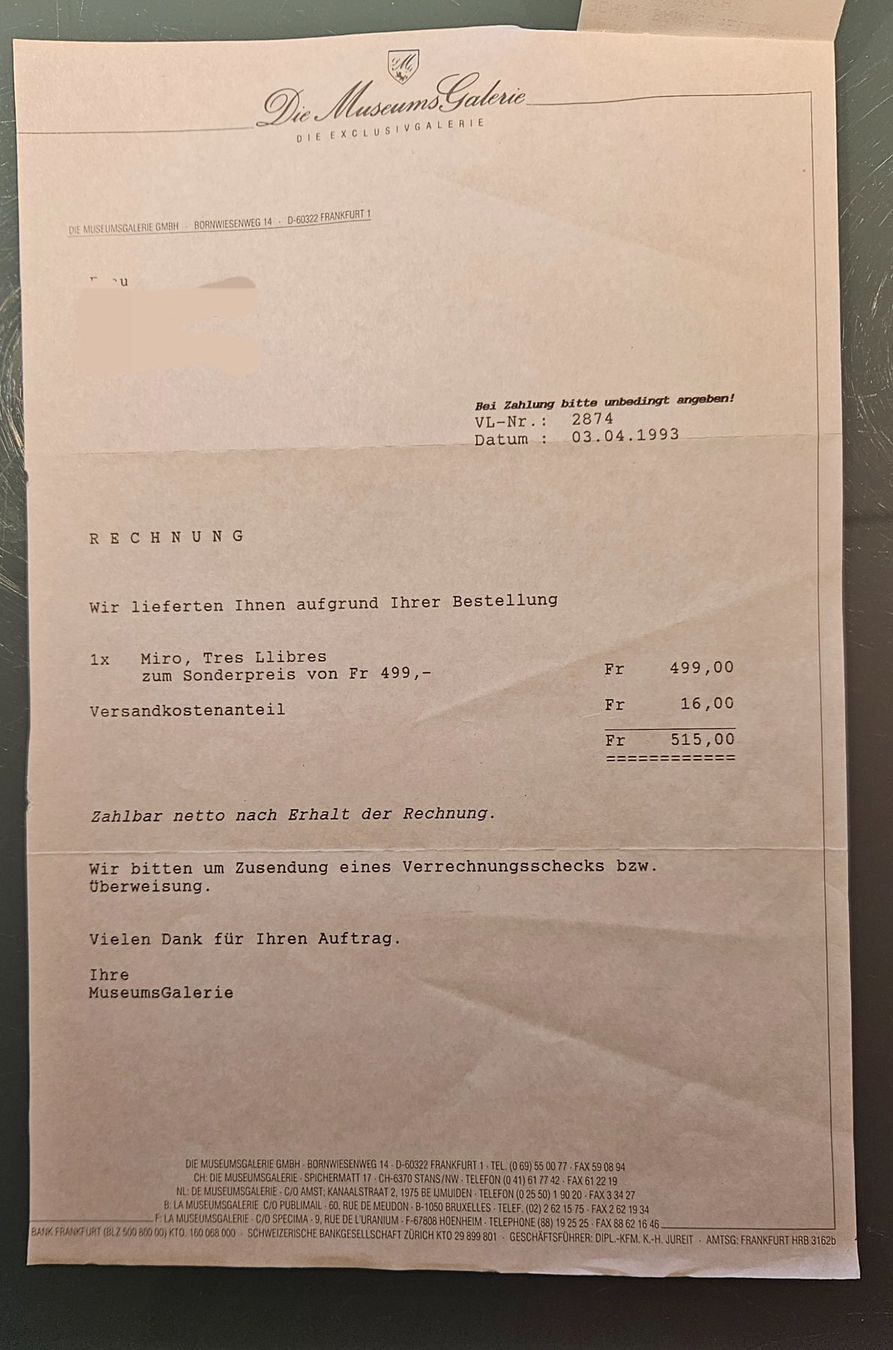 Foto & Immagini: Miro Kunstdruck, gerahmt – Usato da Remigen venduto da joy_jsq9 3