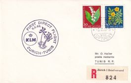 Erstflug KLM Zürich - Tunis 1962