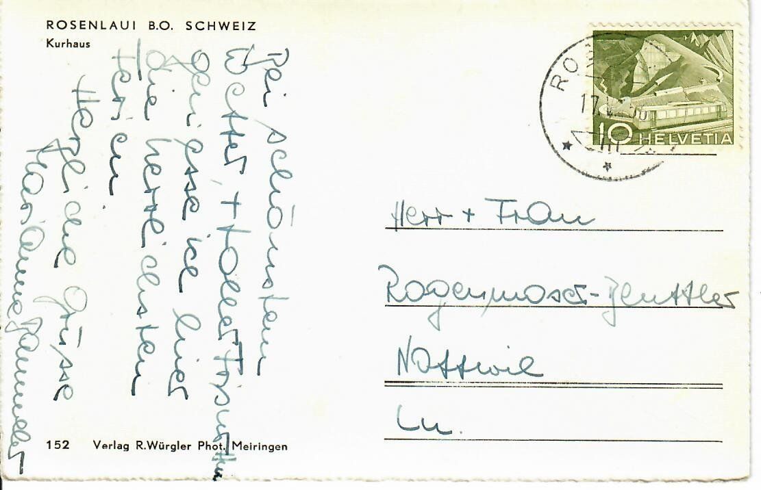 Cartes postales: Rosenlaui – D'occasion à Hochdorf par Ziegel-16 1