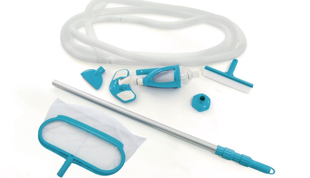 Selbstreparierendes Poolnetz Mit Aluminiumrahmen – Verstärkter Griff Für Ober- Und Unterirdische Pools