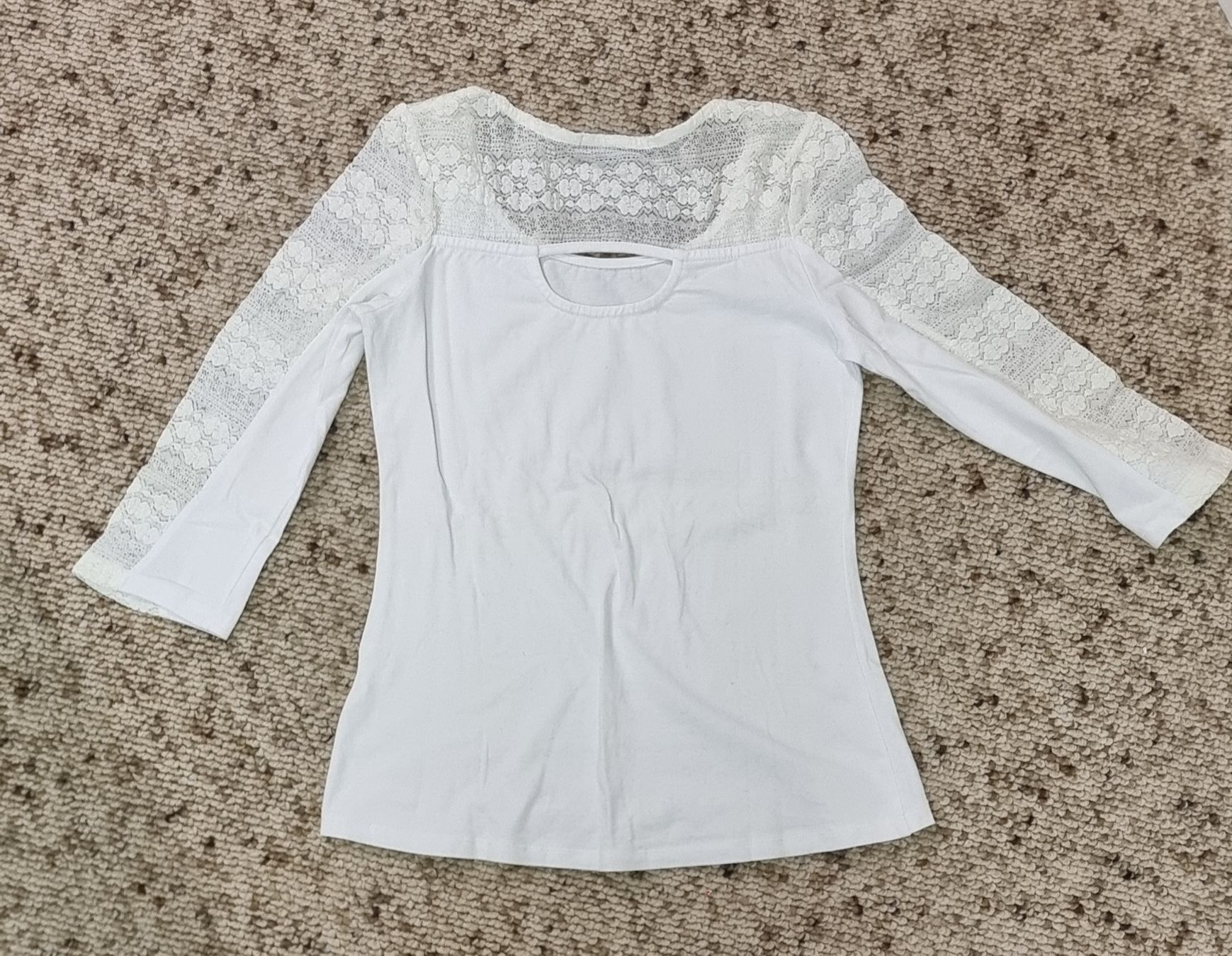 T-shirt: Shirt 3/4 arm mit Spitze – Usato da Ettingen venduto da ssc_dsr2 4
