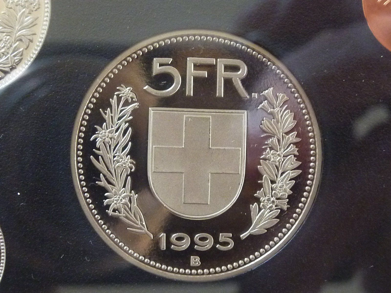 Toutes les monnaies: Schweizer Münzsatz 1995  Stgl. – Neuf avec emballage d'origine à Seon par aee_7gpz 2
