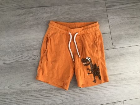 C&A Sommershorts Gr. 98 Orange mit Dino