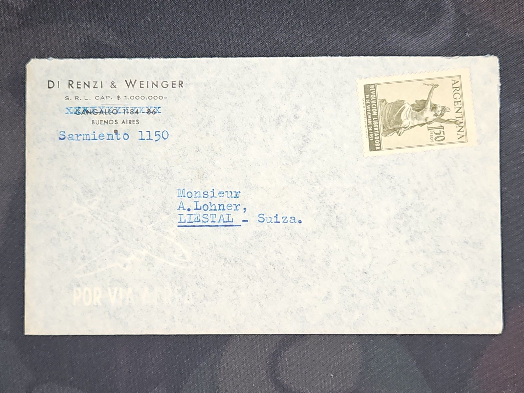Alle Briefmarken: CL24 Enveloppe + Timbre Argentine 19xx – Gebraucht aus Cousset von Patrick_Collections