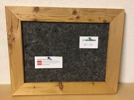 Neue Pinwand Altholz /Schafwolle vom Schreiner