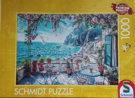 1000 Puzzle Schmidt, Terrasse am Meer, Sommer, Urlaub