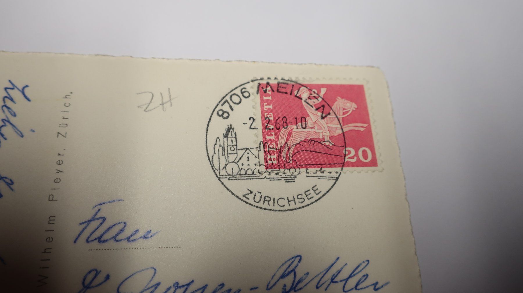 Ansichtskarten: Zürich sous la neige  1968 – Gebraucht aus Cormoret von Pascalll2001 4