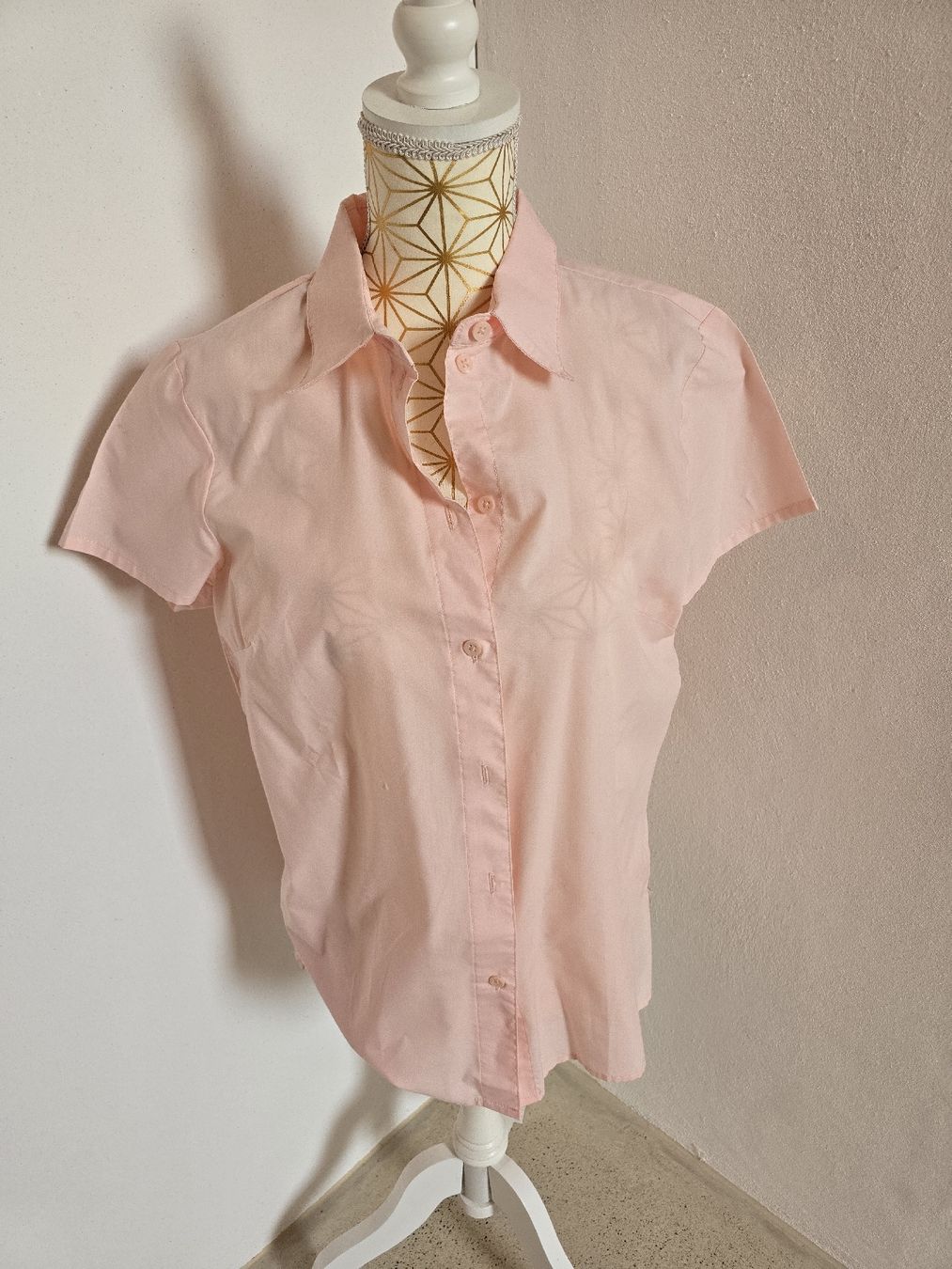 Camicette: Damen Bluse bpc selection rosa kurzarm Grösse 38  – Usato da Niederneunforn venduto da slowdown03