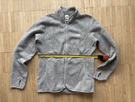 The North Face Fleece zippered Jacket, Women's Large, Grey