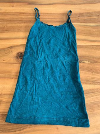 NILE Petrol Trägertop/Shirt Träger verstellbar Longtop Gr XS