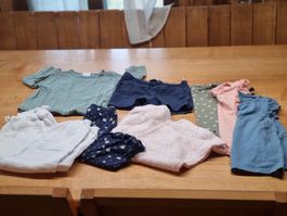 Sommer Set Mädchen T-Shirts, Hosen, Grösse 110/116