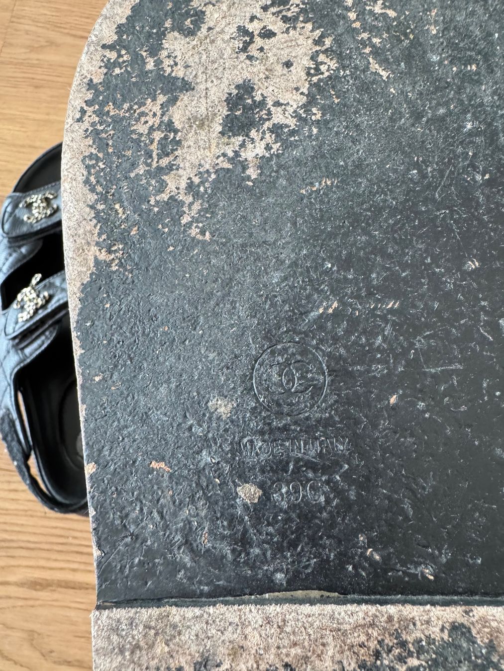 Chanel Damenschuhe: Chanel Dad Sandale Gr. 39C, schwarz – Gebraucht aus Triesen von atos87 7