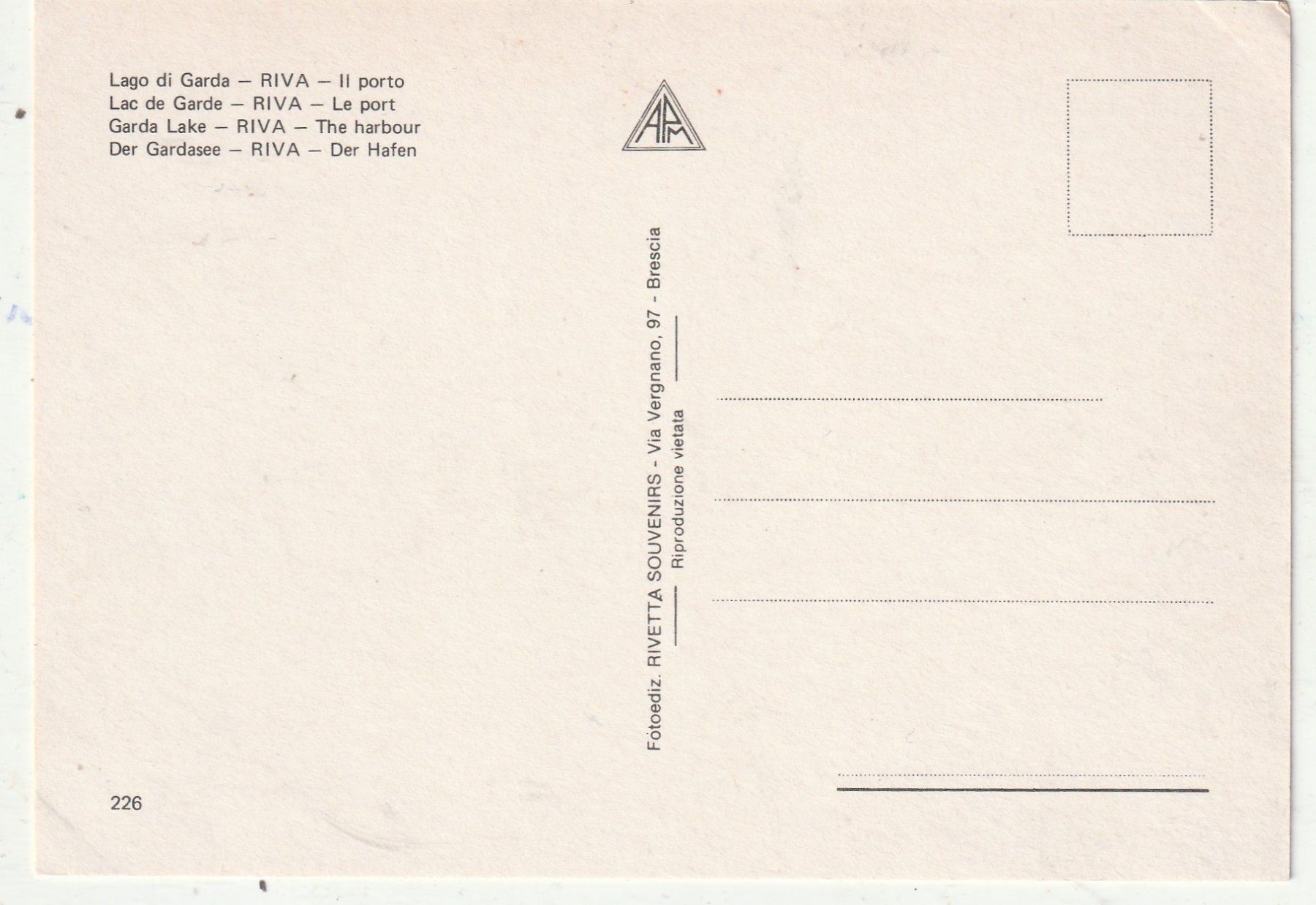 Cartes postales: Gardasee – D'occasion à Lumbrein par made02 1