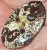 Anhänger L-5583 – Krokodil Jaspis 38x23mm