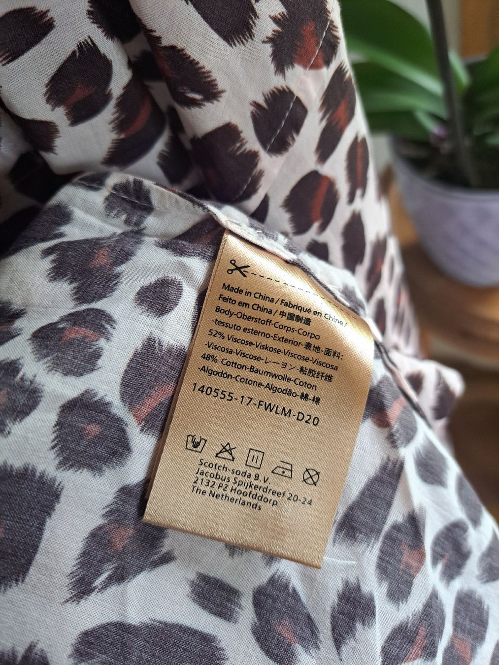 Maison Scotch Camicette: SCOTCH & SODA Hemdbluse Bluse 36 S Leopard Oberteil – Usato da Mollis venduto da Fauchi99 9