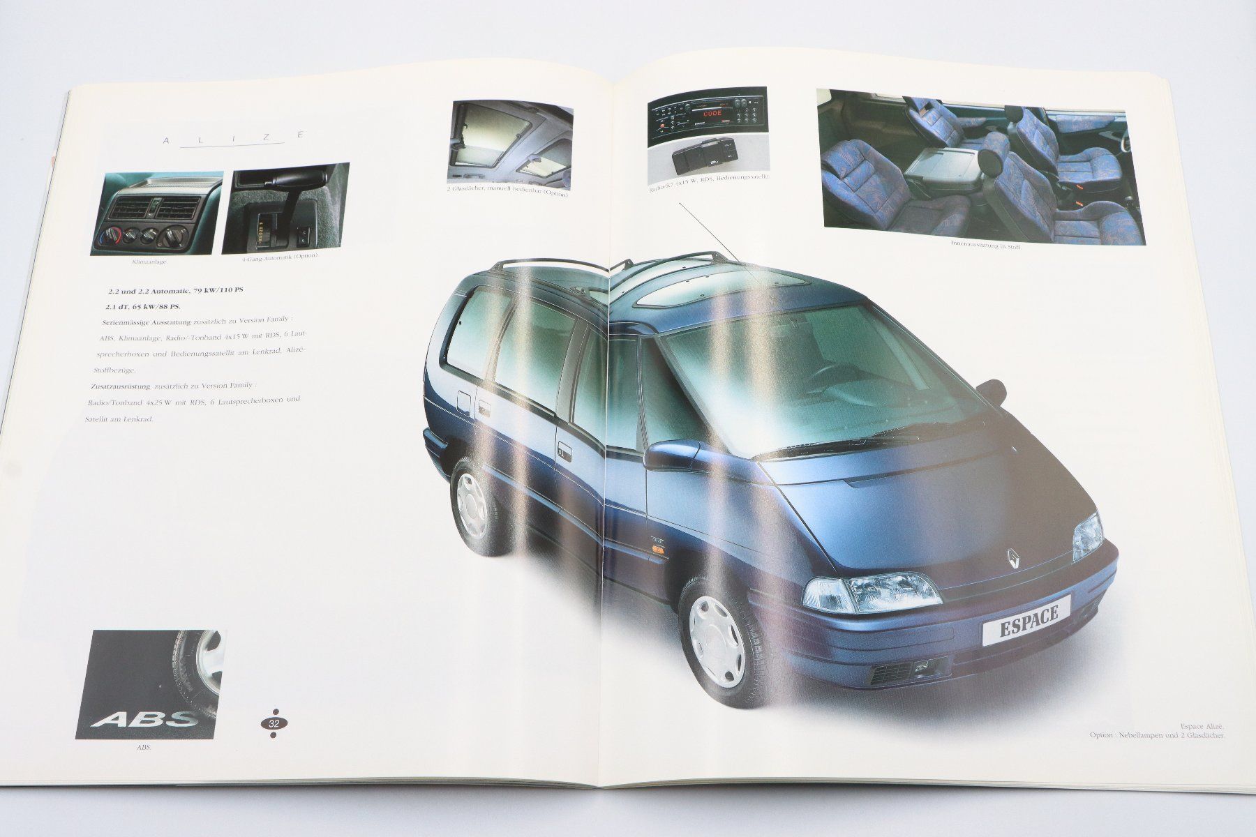Renault Documents: Renault Espace 1996 Prospekt + Preisliste – D'occasion à Bühl b.Aarberg par Collectorpassions 6