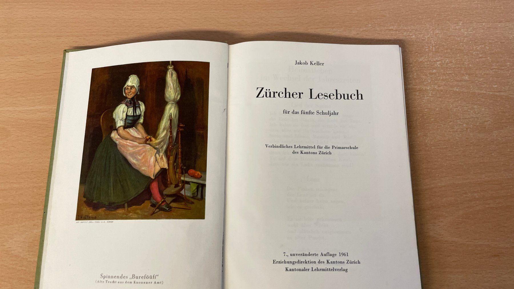 Libri: Zürcher Lesebuch 5. Klasse - 1961 – Usato da Glattfelden venduto da cybermaxx 2