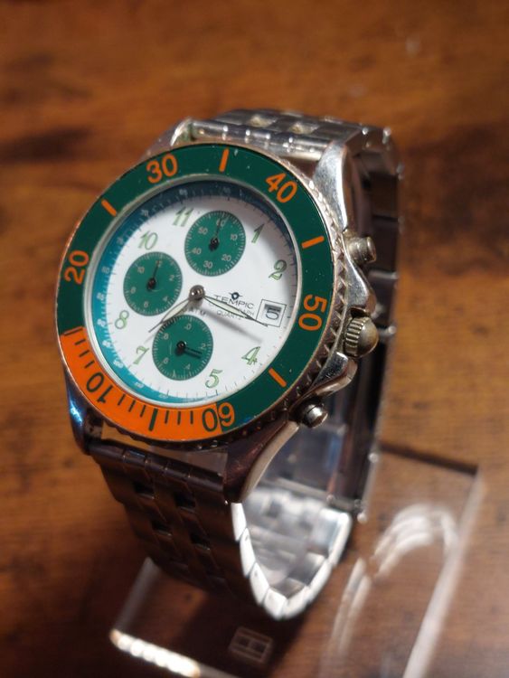 Tempic Herrenuhr Chronograph (Gebraucht) in Flamatt für CHF 8 – mit ...